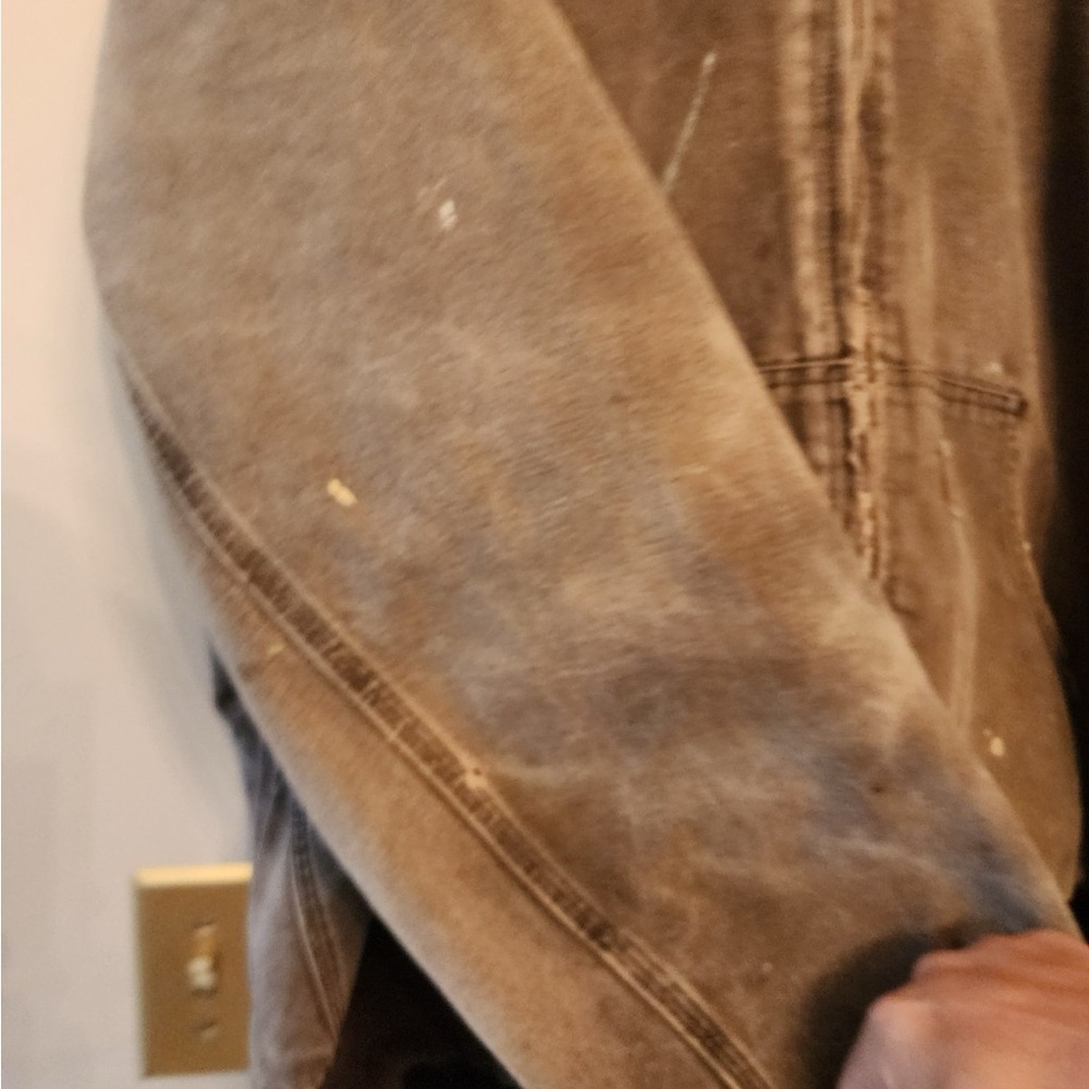 Vtg y2k Carhartt Thermal-Lines Hooded Active Jacket Chestnut J25 CHT Men’s 2XLT - Picture 9 of 12